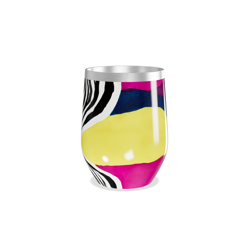 Copo Térmico Slim - Estampa Zebra Colorida