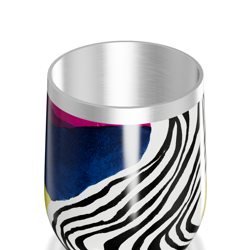 Copo Térmico Slim - Estampa Zebra Colorida