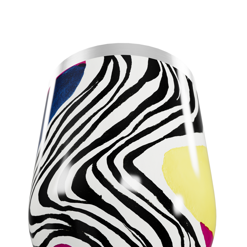 Copo Térmico Slim - Estampa Zebra Colorida