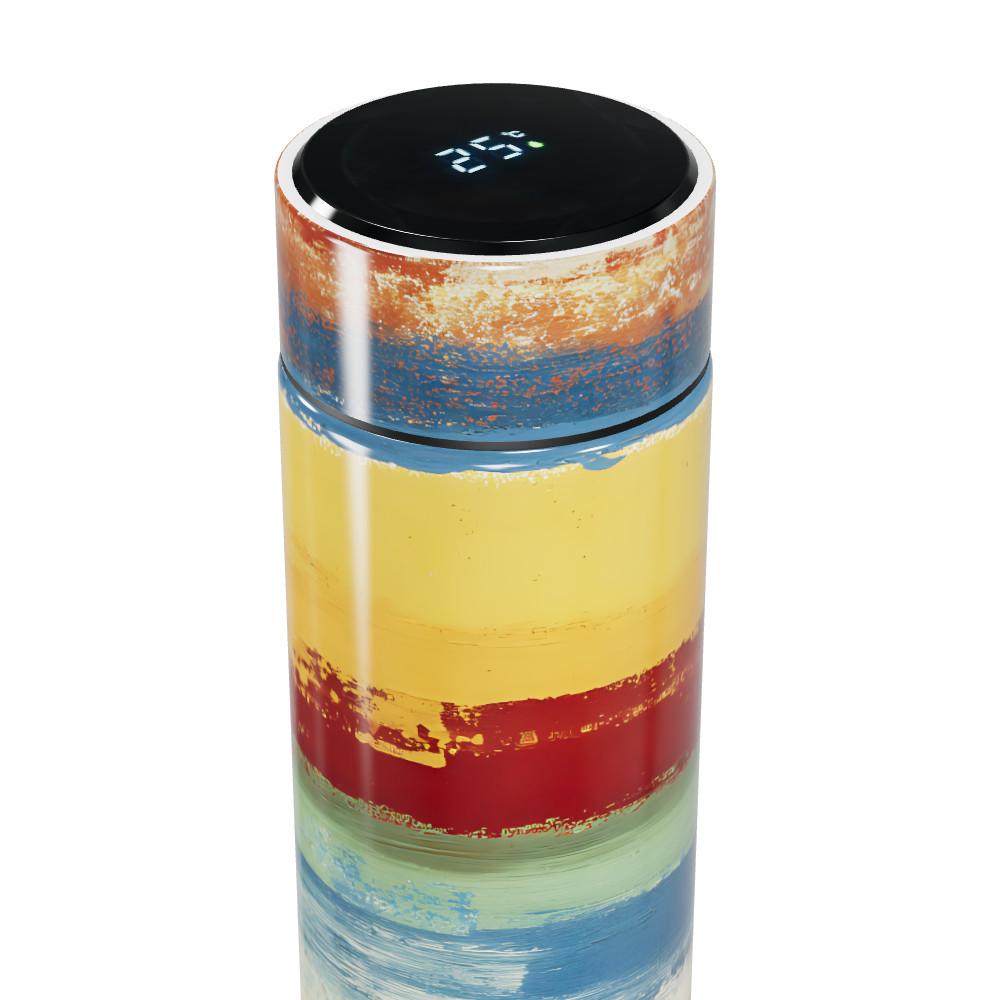 Garrafa Térmica Touch Listras Coloridas