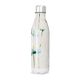 Garrafa Inox Flores Azul Branca