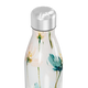 Garrafa Inox Flores Azul Branca