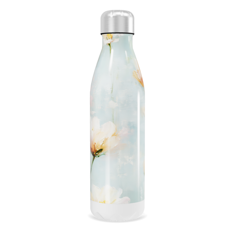 Garrafa Inox Floral - Estampa Flores Pastel