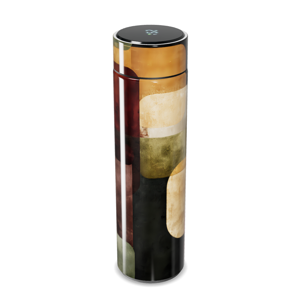 Garrafa Térmica Touch - Estampa Abstrata Colorida