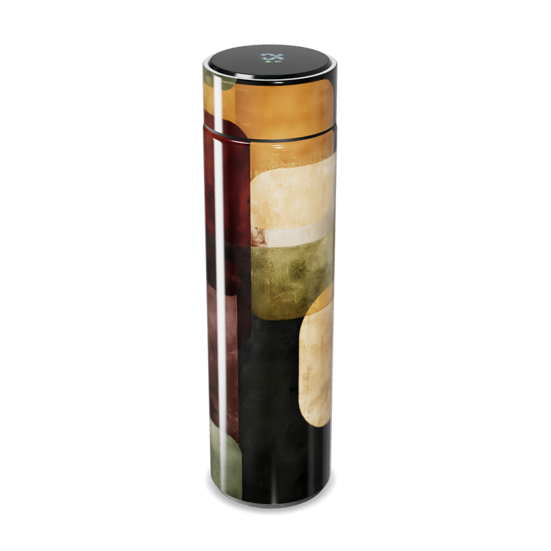 Garrafa Térmica Touch - Estampa Abstrata Colorida