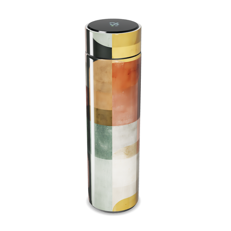 Garrafa Térmica Touch - Estampa Geométrica Colorida