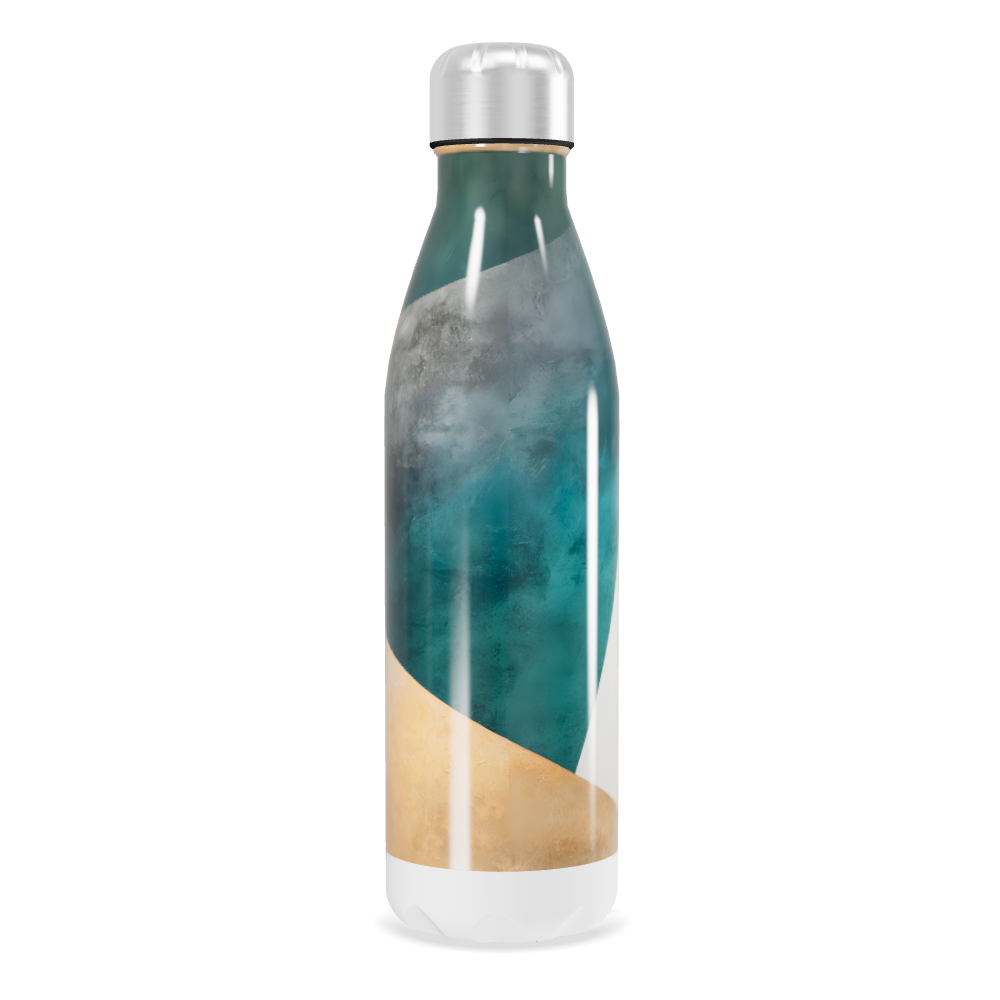 Garrafa Inox - Multicolorida com Tampa Prata