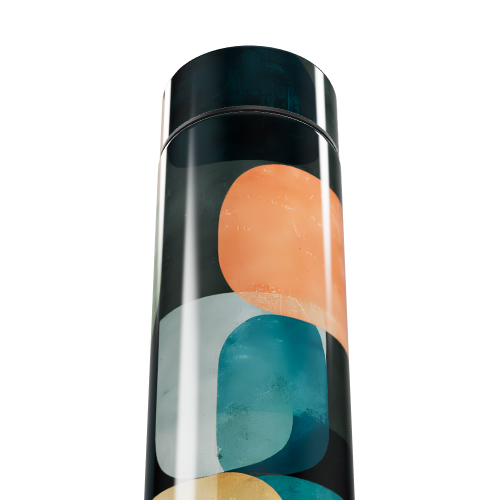 Garrafa Térmica Touch - Estampa Geométrica Colorida