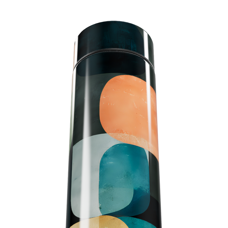 Garrafa Térmica Touch - Estampa Geométrica Colorida