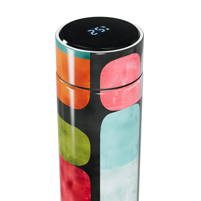 Garrafa Térmica Touch - Estampa Colorida