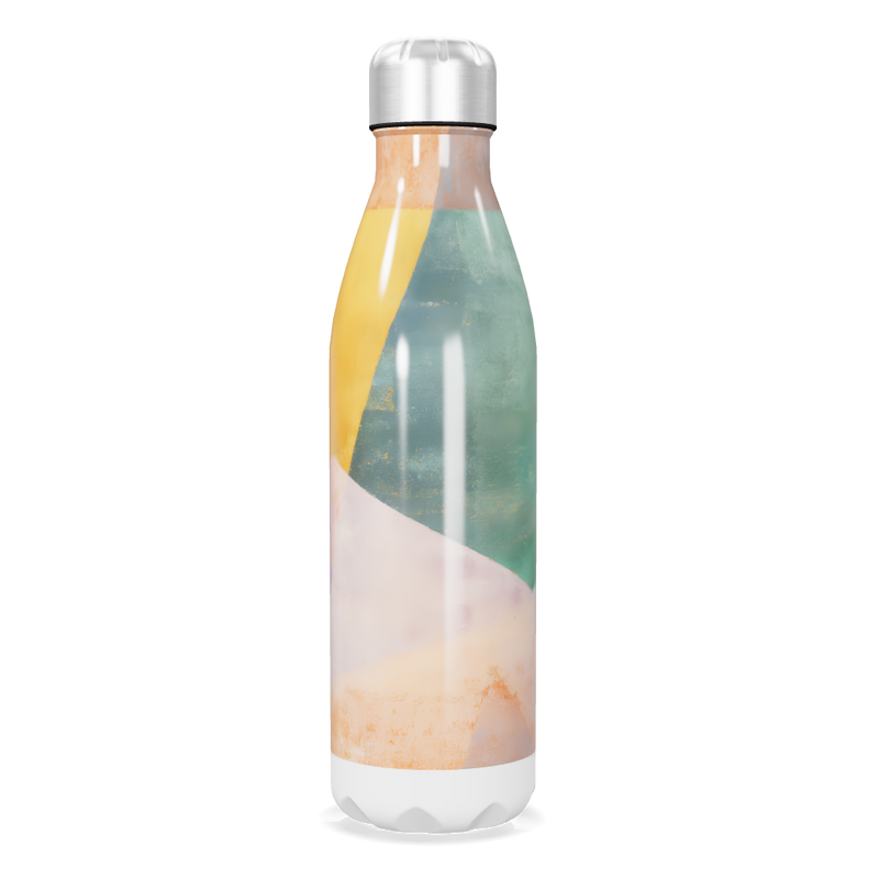Garrafa Inox - Estampa Abstrata Colorida