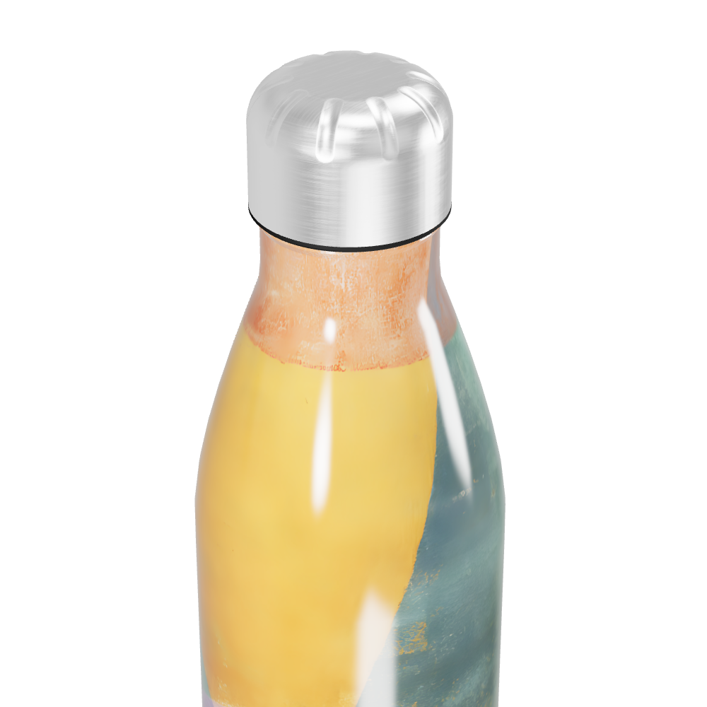 Garrafa Inox - Estampa Abstrata Colorida