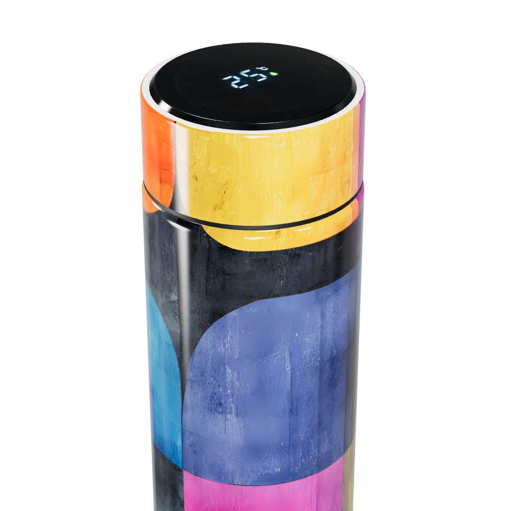 Garrafa Térmica Touch - Colorida com Display LED