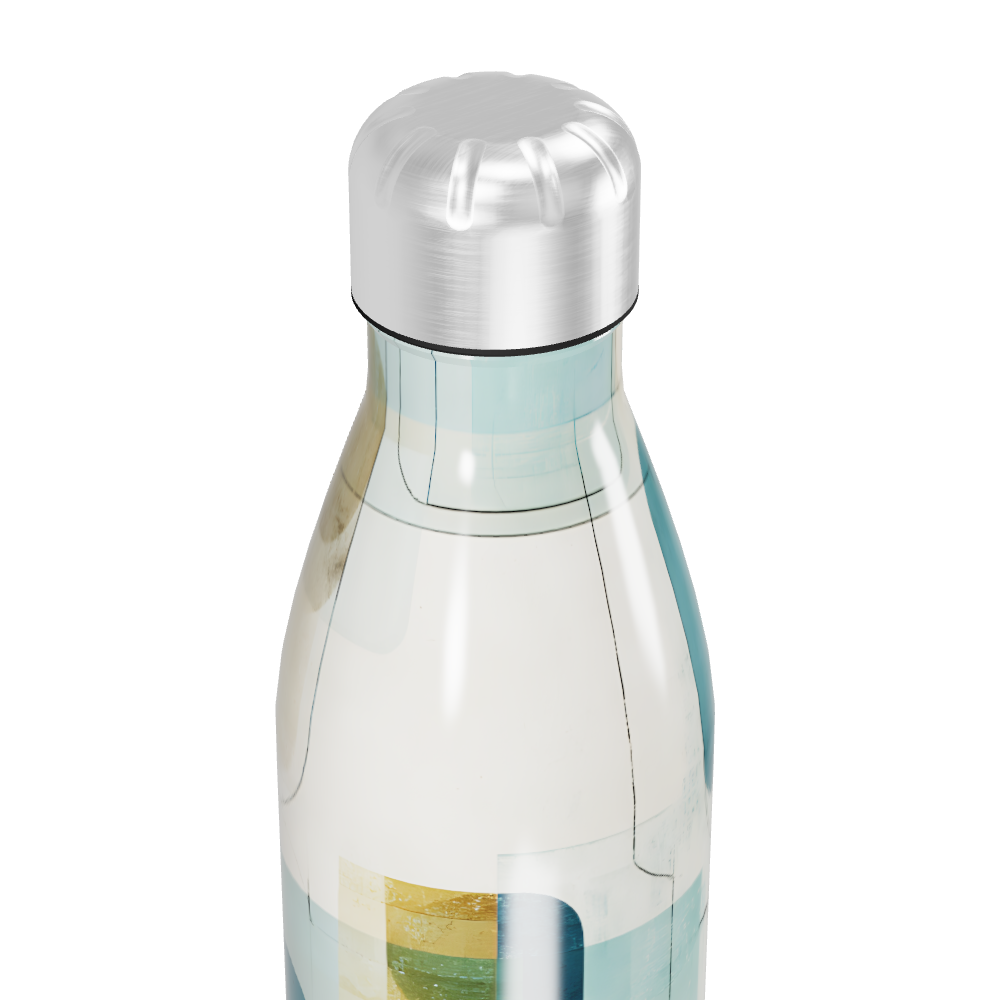 Garrafa Inox - Estampa Geométrica Colorida