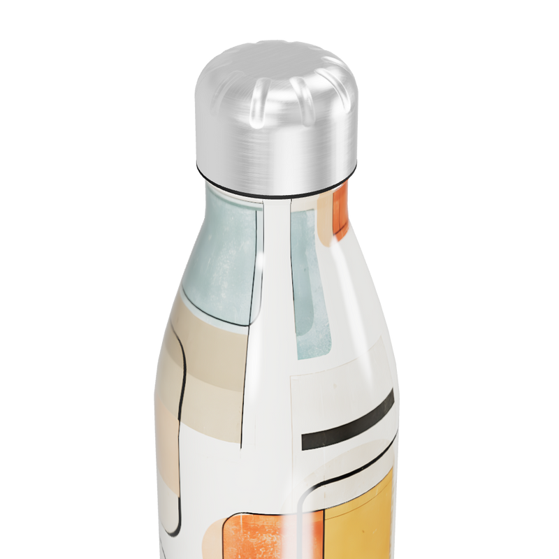 Garrafa Inox - Estampa Geométrica Colorida