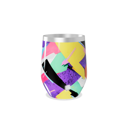 Copo Térmico Slim - Estampado Multicor Aço