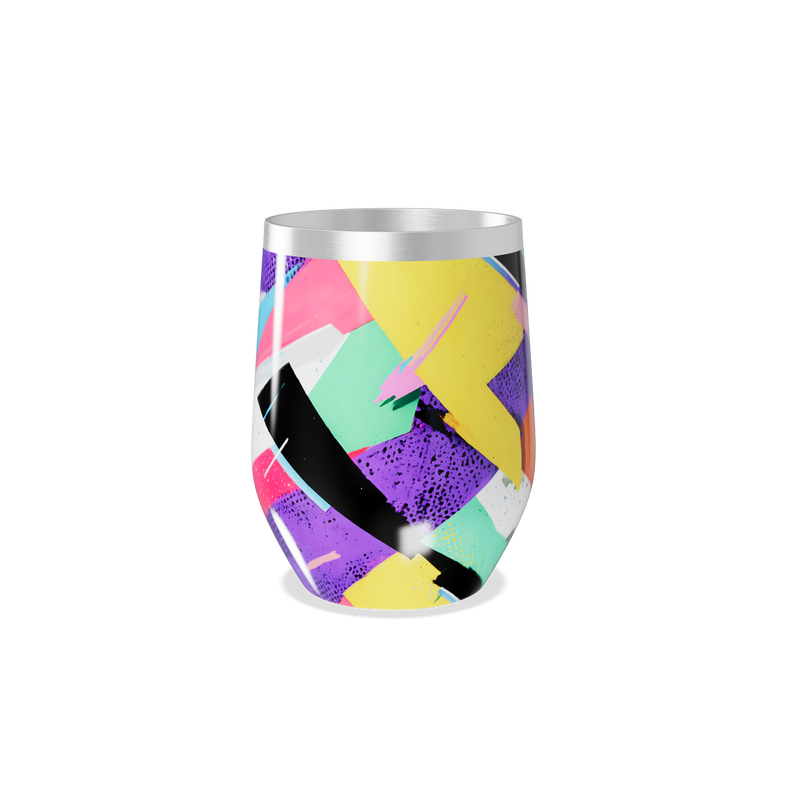 Copo Térmico Slim - Estampado Multicor Aço