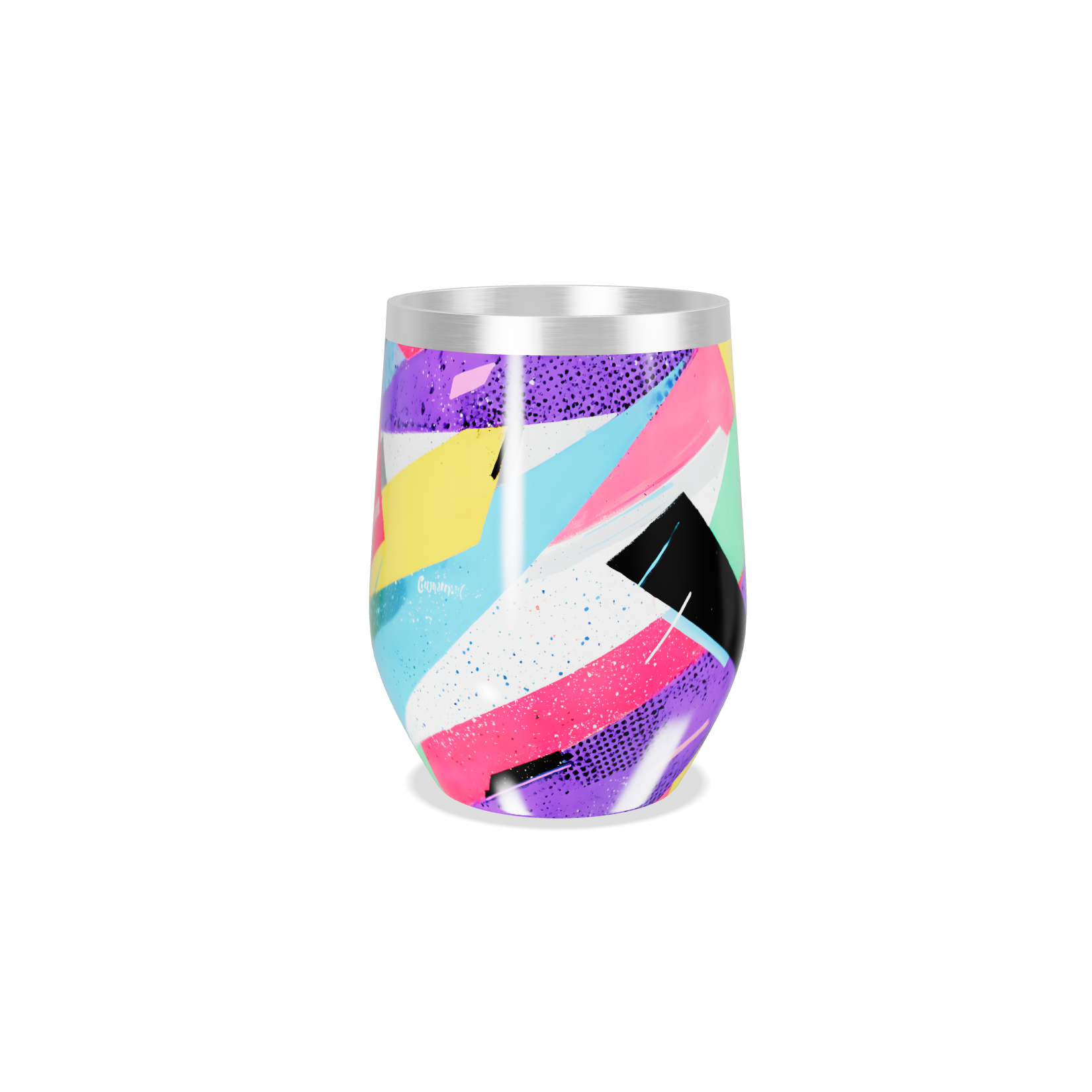 Copo Térmico Slim - Estampado Multicor Aço