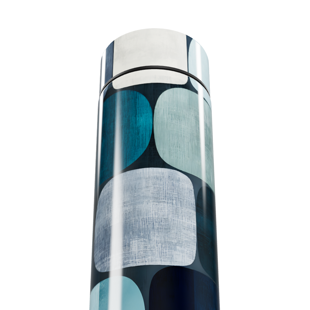 Garrafa Térmica Touch - Azul Estampada