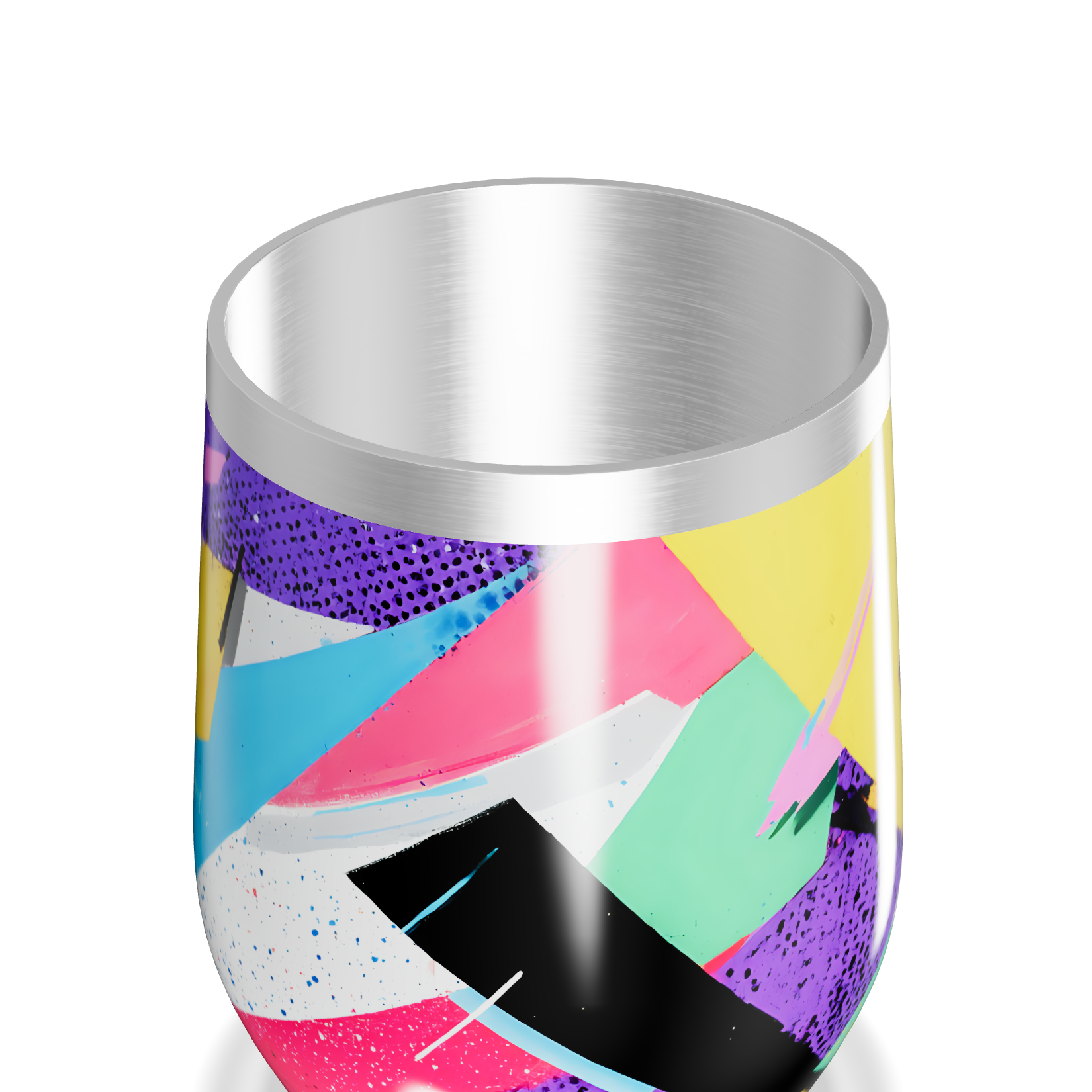 Copo Térmico Slim - Estampado Multicor Aço