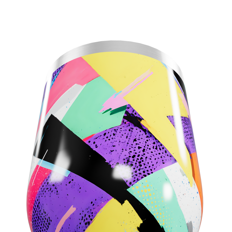 Copo Térmico Slim - Estampado Multicor Aço