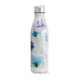 Garrafa Inox Flores Azul Branca