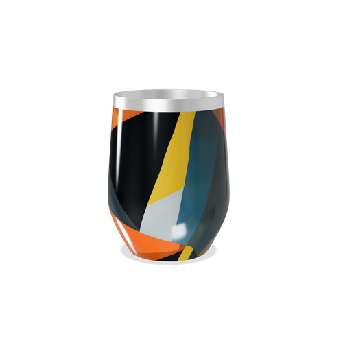 Copo Térmico Slim - Estampa Geométrica Colorida