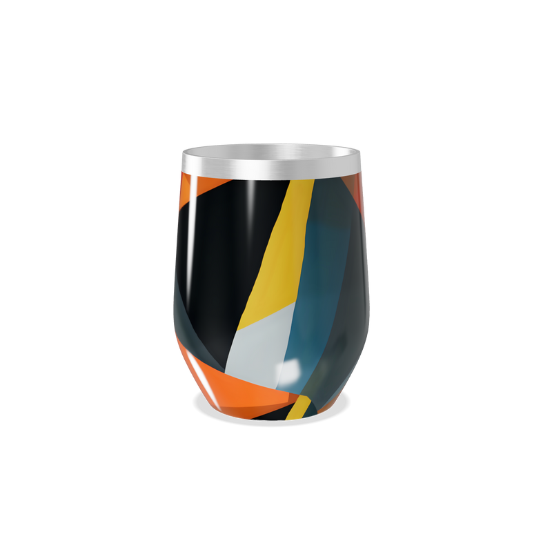 Copo Térmico Slim - Estampa Geométrica Colorida