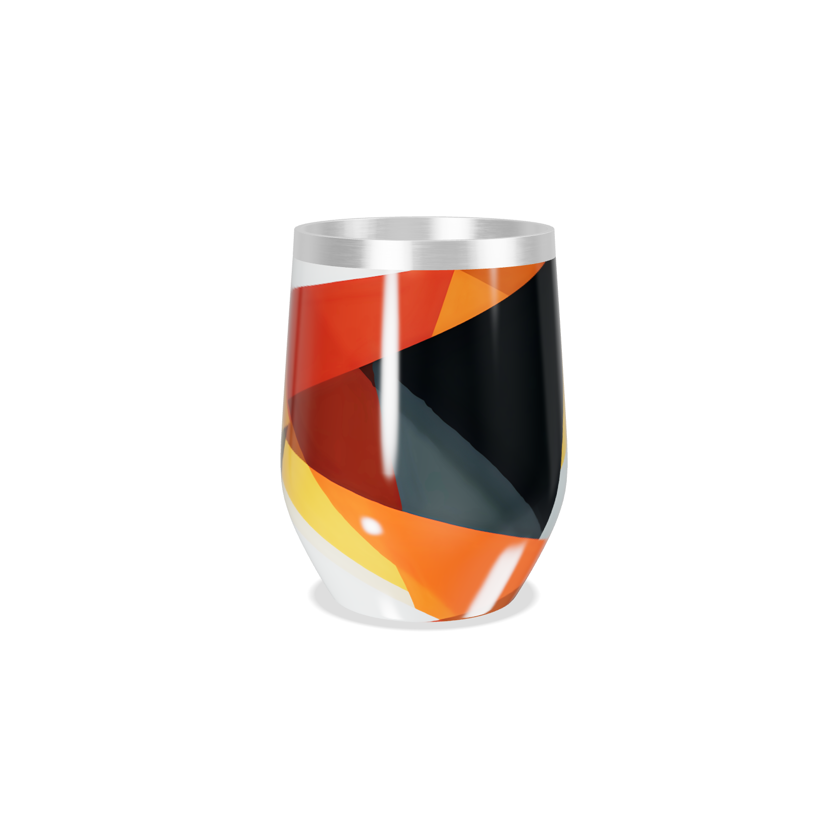 Copo Térmico Slim - Estampa Geométrica Colorida