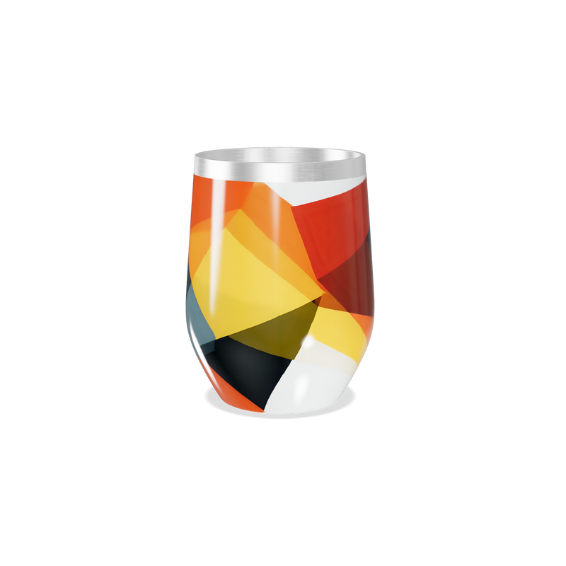 Copo Térmico Slim - Estampa Geométrica Colorida