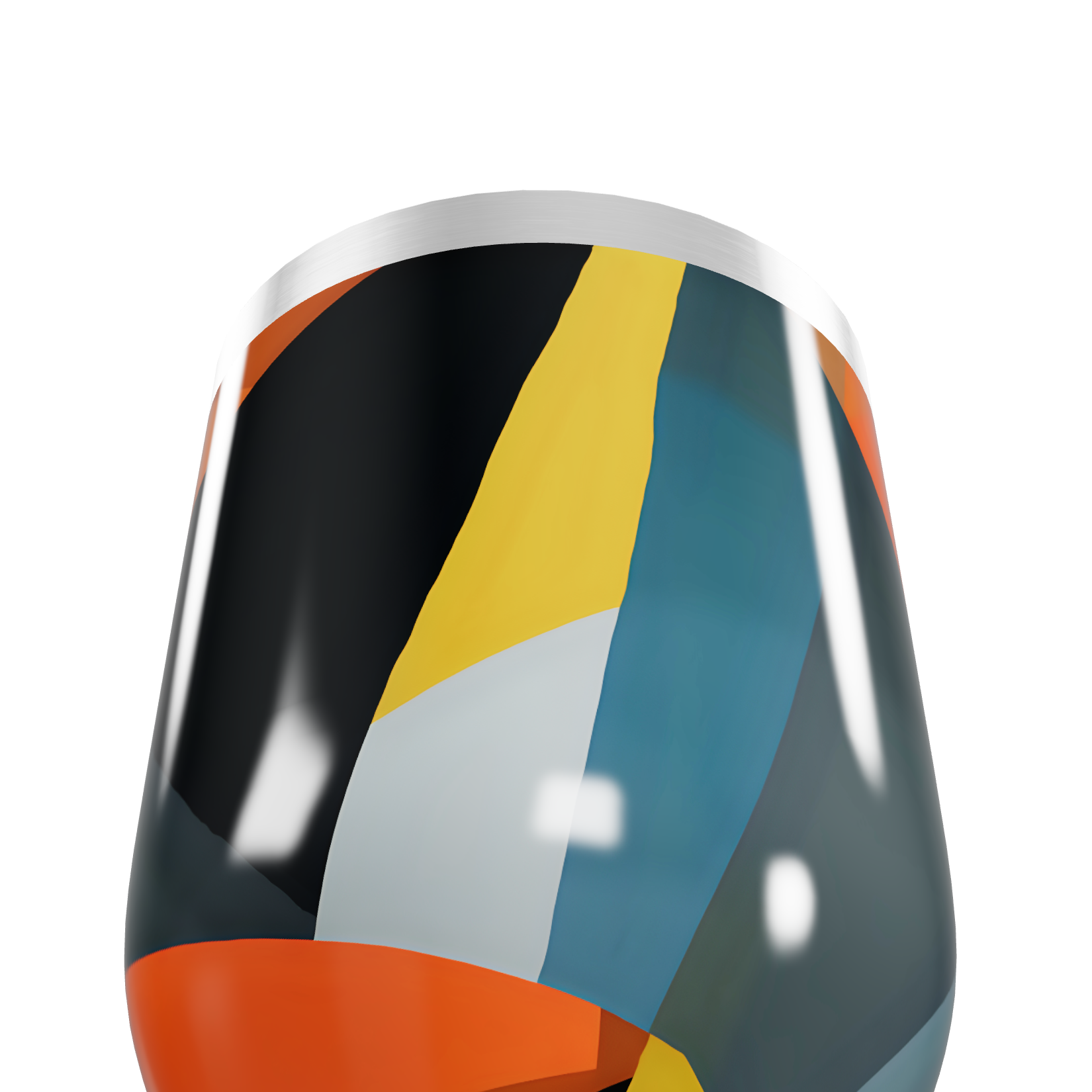 Copo Térmico Slim - Estampa Geométrica Colorida