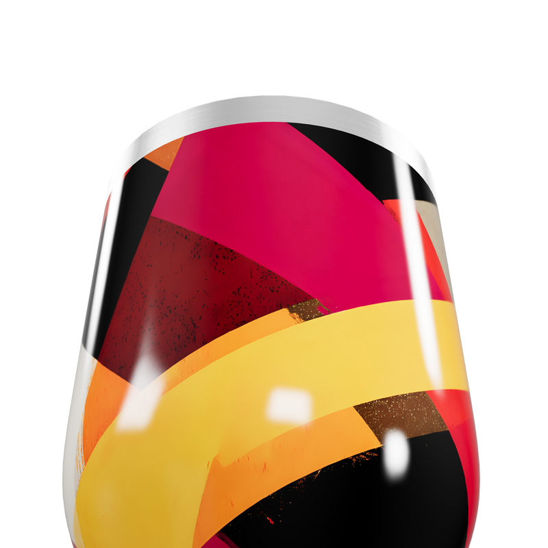 Copo Térmico Slim - Estampa Colorida Abstrata