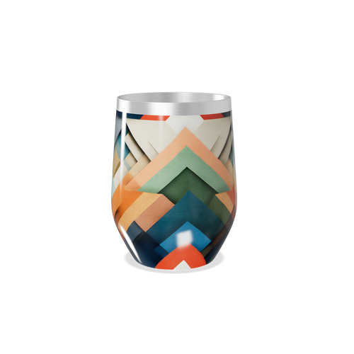 Copo Térmico Slim - Geométrico Colorido Inox