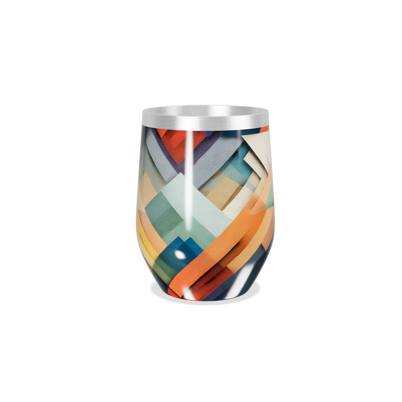 Copo Térmico Slim - Geométrico Colorido Inox