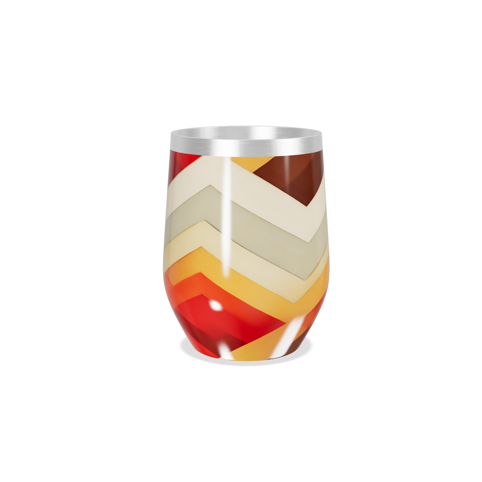 Copo Térmico Slim - Estampa Geométrica Colorida