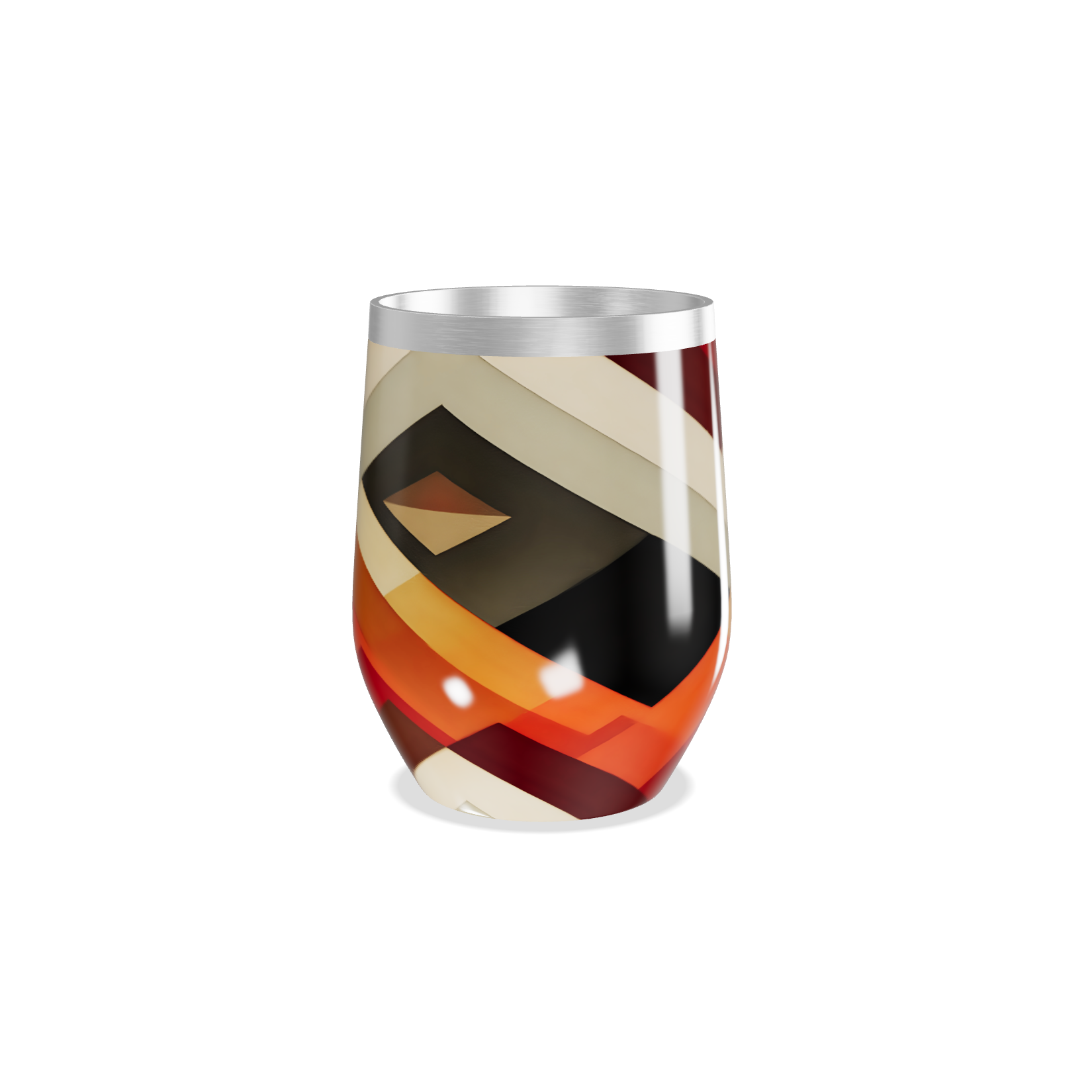 Copo Térmico Slim - Estampa Geométrica Colorida