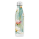 Garrafa Inox - Floral com Tampa Prateada