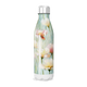 Garrafa Inox - Floral com Tampa Prateada
