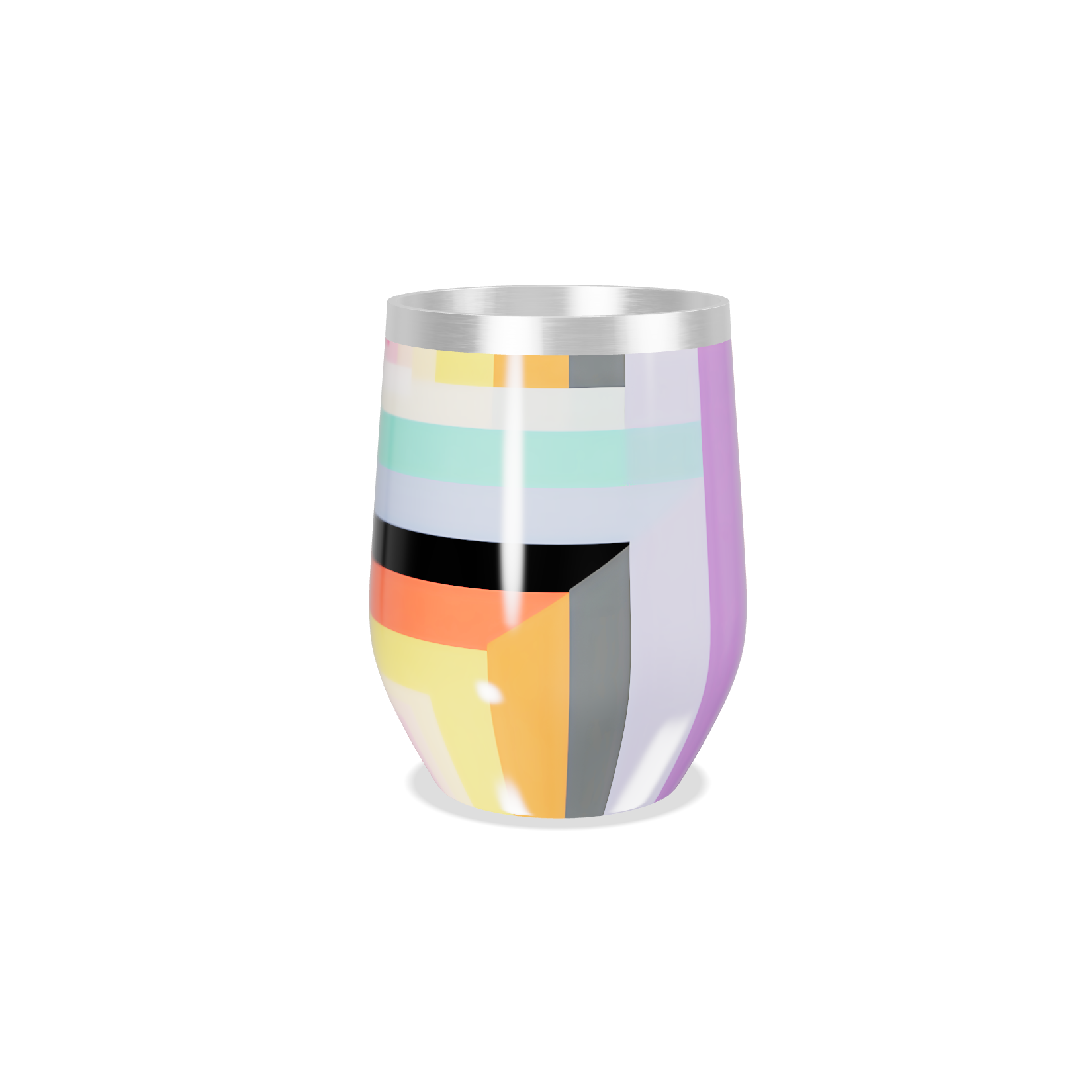 Copo Térmico Slim - Colorido Multilistrado