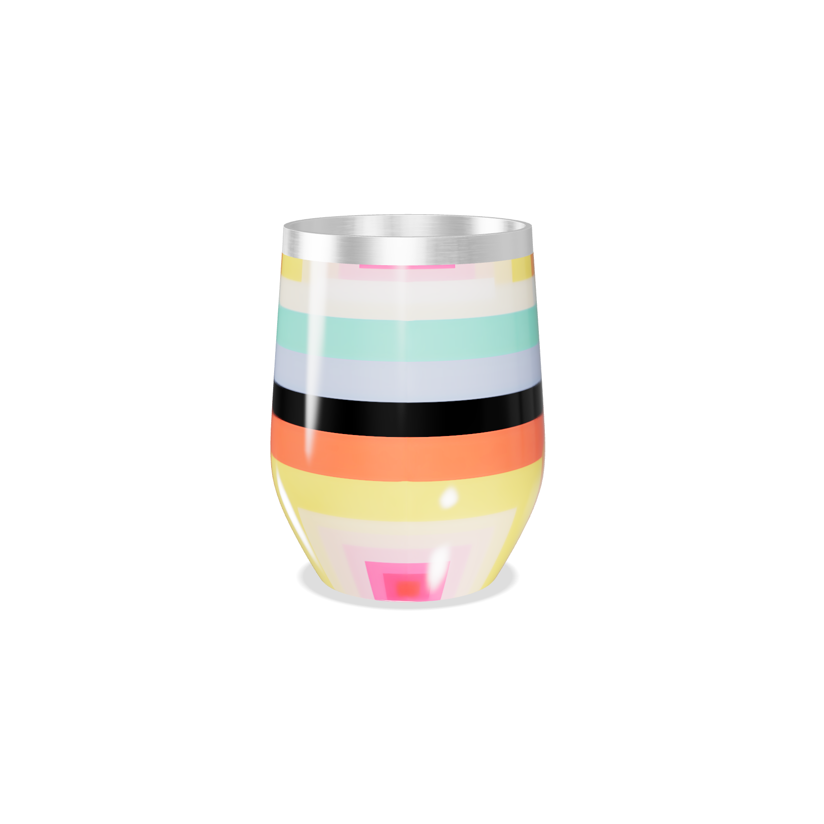 Copo Térmico Slim - Colorido Multilistrado