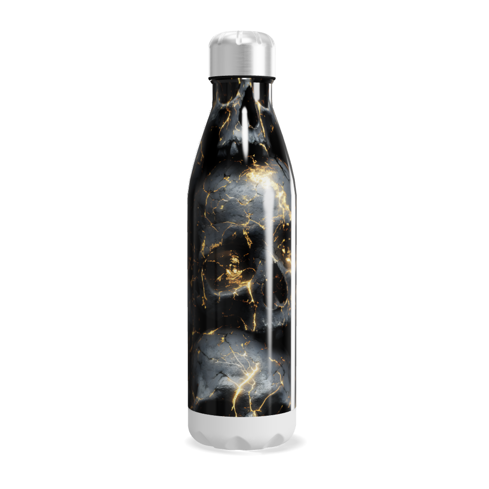 Garrafa Inox - Estampa Mármore Preto