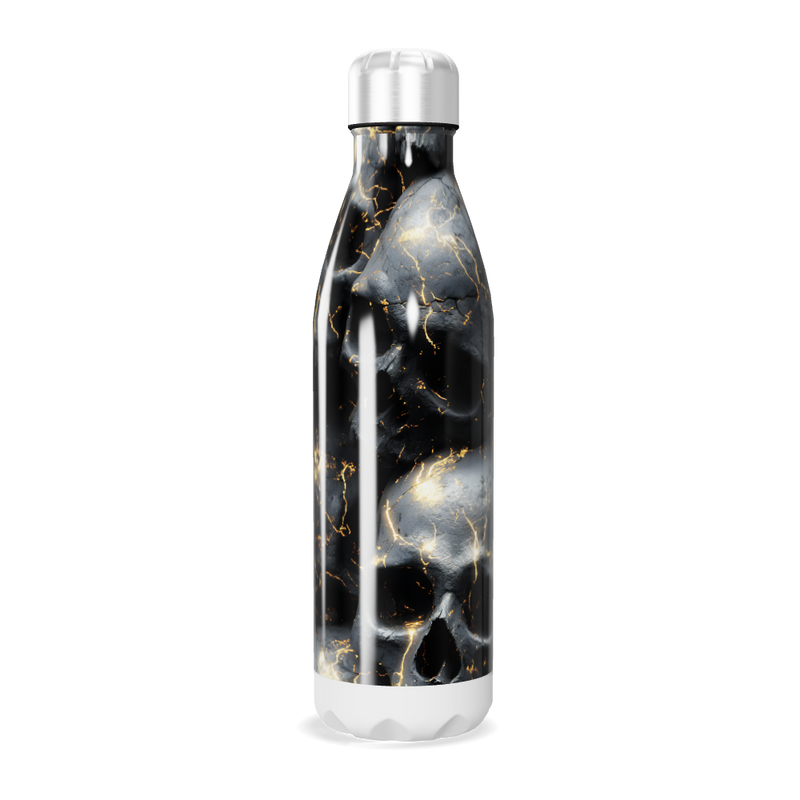 Garrafa Inox - Estampa Mármore Preto