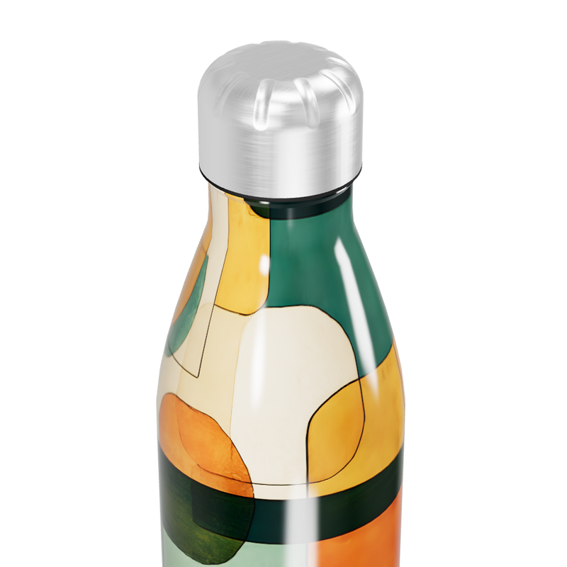Garrafa Inox - Estampa Geométrica Colorida
