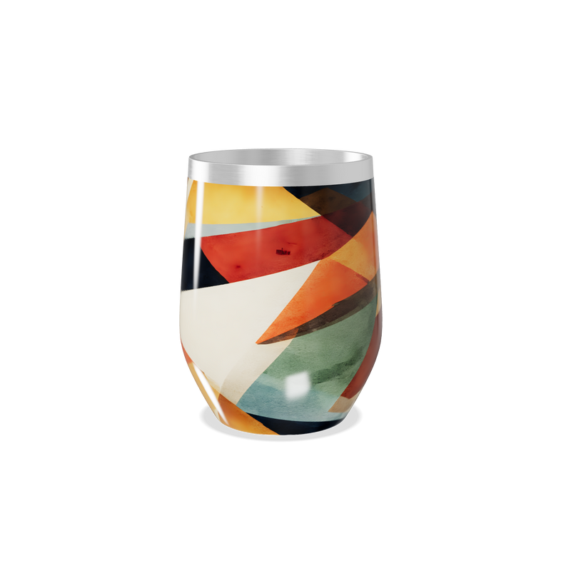 Copo Térmico Slim - Colorido Geométrico Inox