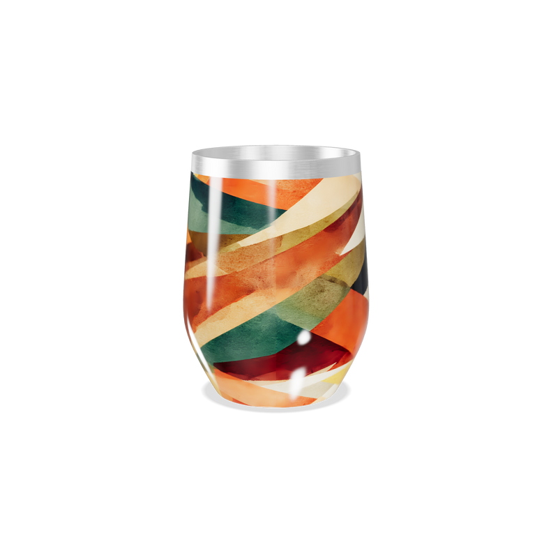 Copo Térmico Slim - Colorido Geométrico Inox