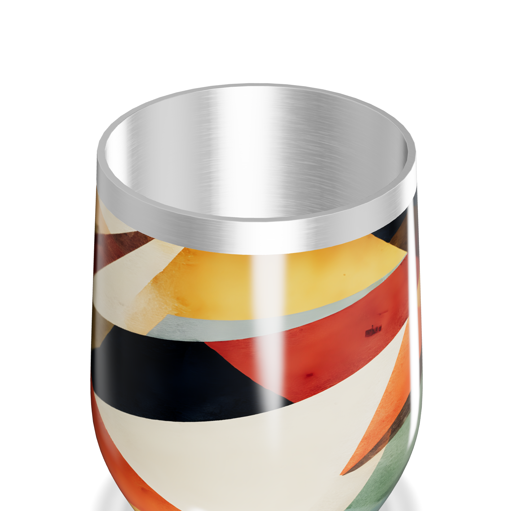 Copo Térmico Slim - Colorido Geométrico Inox