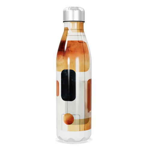 Garrafa Inox - Estampa Abstrata Colorida