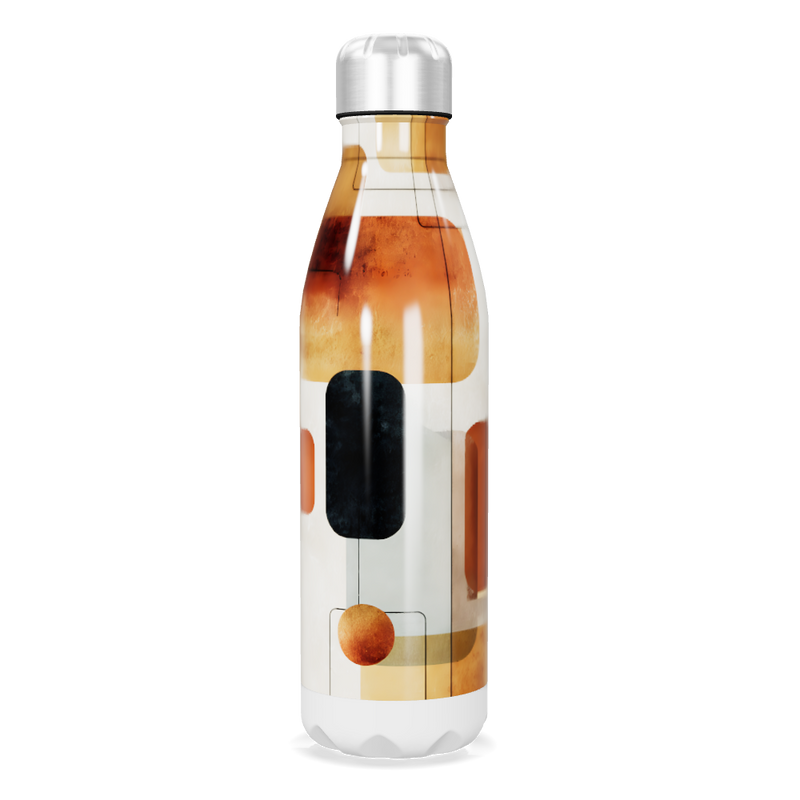 Garrafa Inox - Estampa Abstrata Colorida