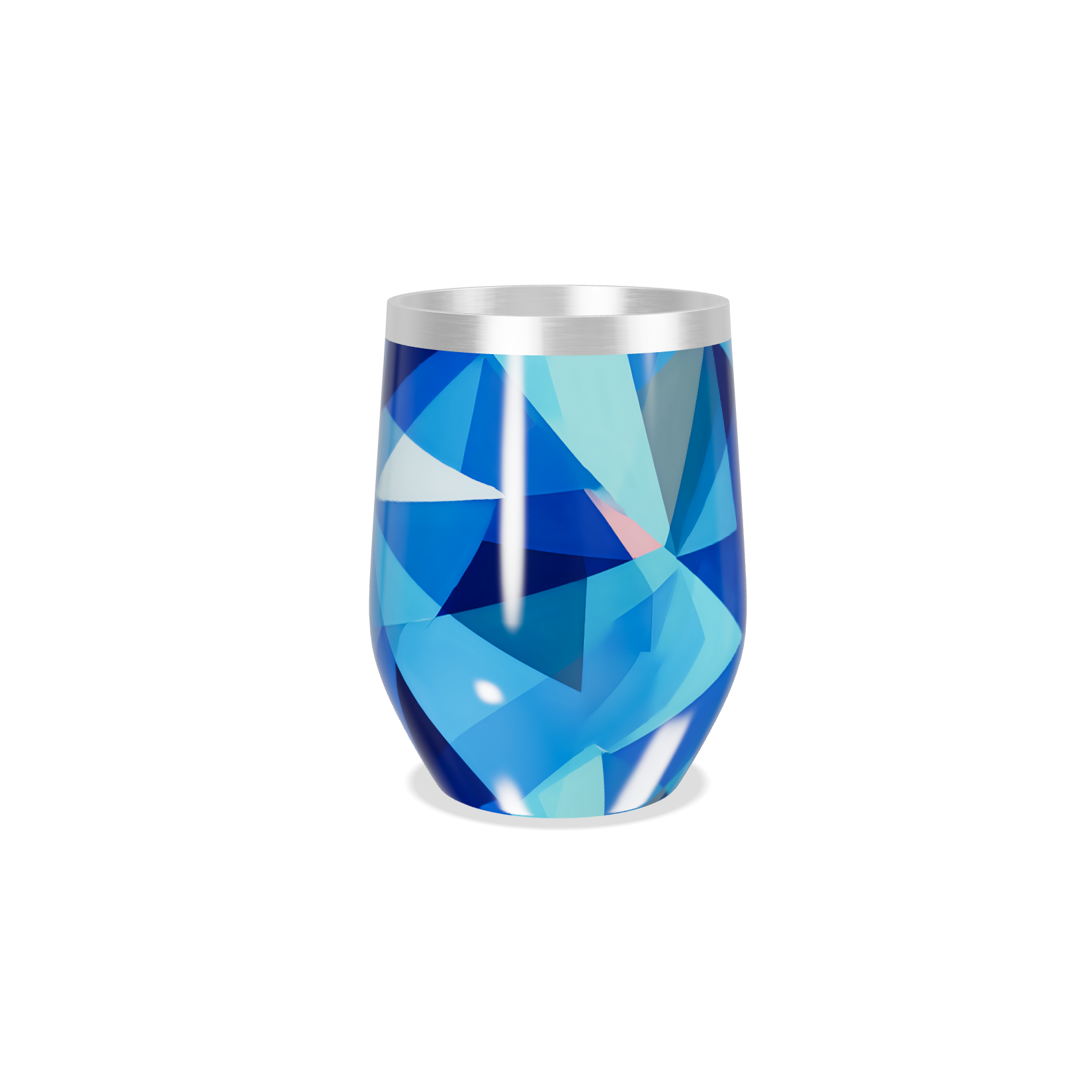 Copo Térmico Slim - Geométrico Azul