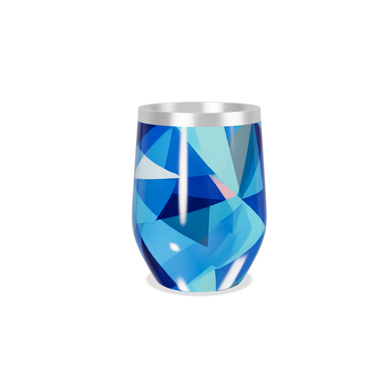 Copo Térmico Slim - Geométrico Azul